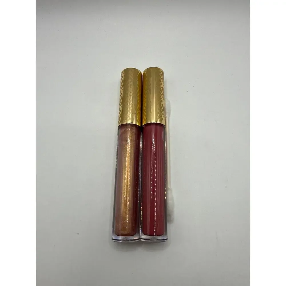 ESTEE LAUDER LIP GLOSS SET of 2 FULL SIZE Beneath the Shine Pink Persuasion New